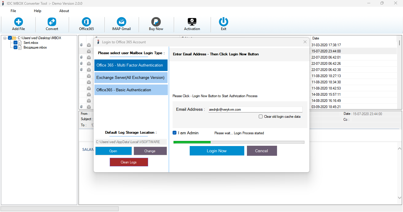 Export Option for Mailboxes Conversion