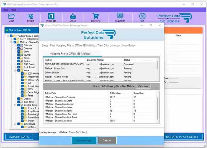 Outlook PST Mailbox to Office 365 Account Conversion Process